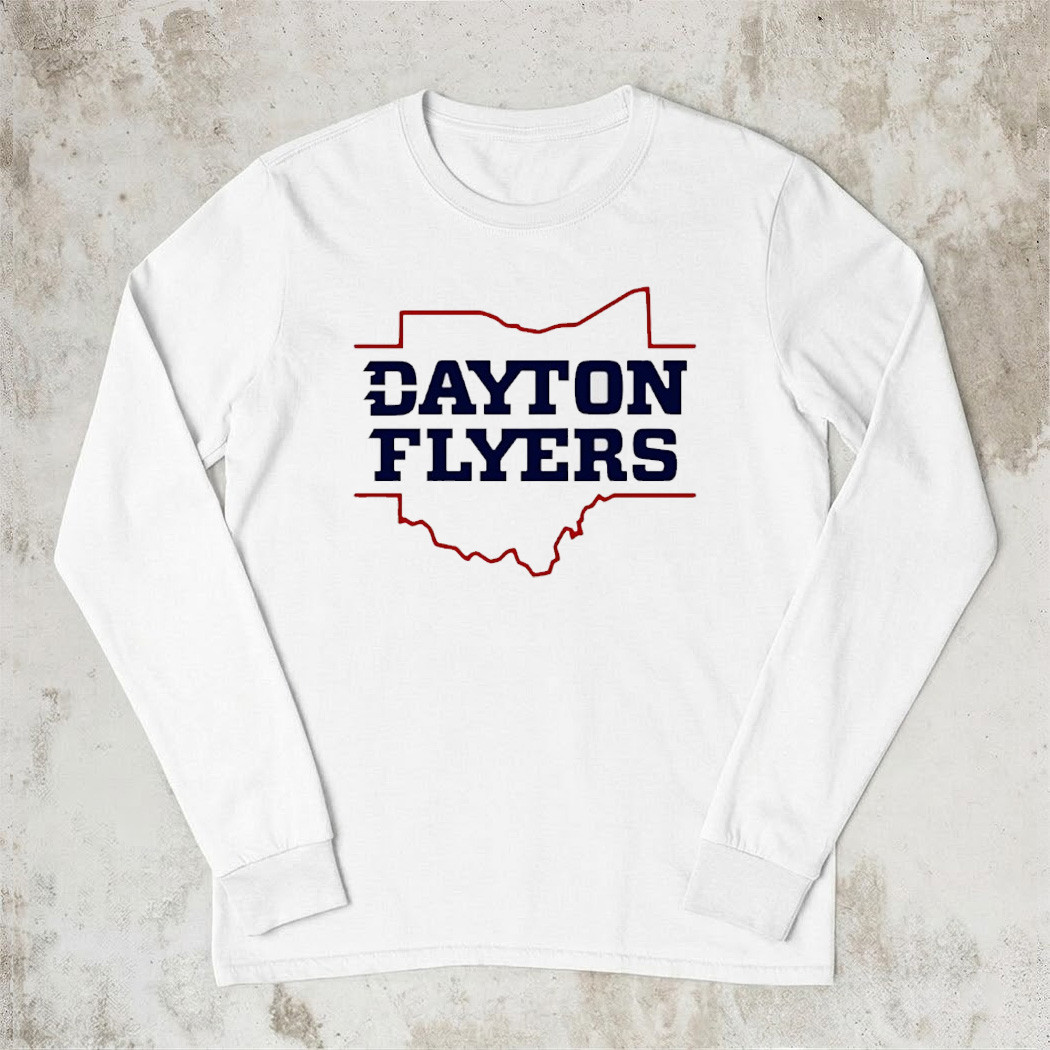 Dayton Flyers Basketball Sweatshirt Ohio State Outline Fan Gear Best Gift For Dayton Flyers Fans