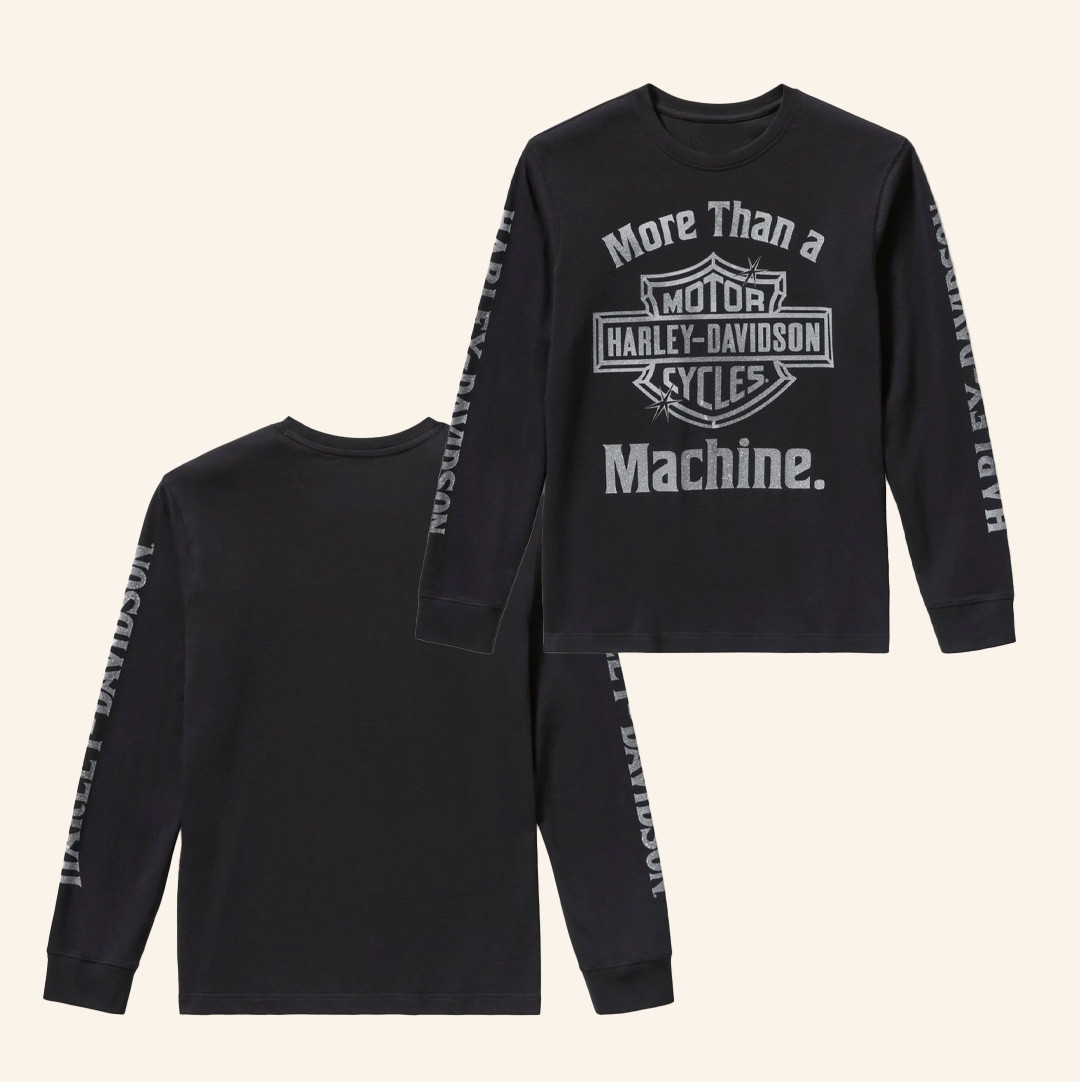 Daytona Harley Davidson Merch Harley-Davidson Men's More Than A Machine Long Sleeve Shirt Christmas Present For Him Daytona Harley Davidson Merch Harley-Davidson Men's More Than A Machine Long Sleeve Shirt Christmas Present For Him