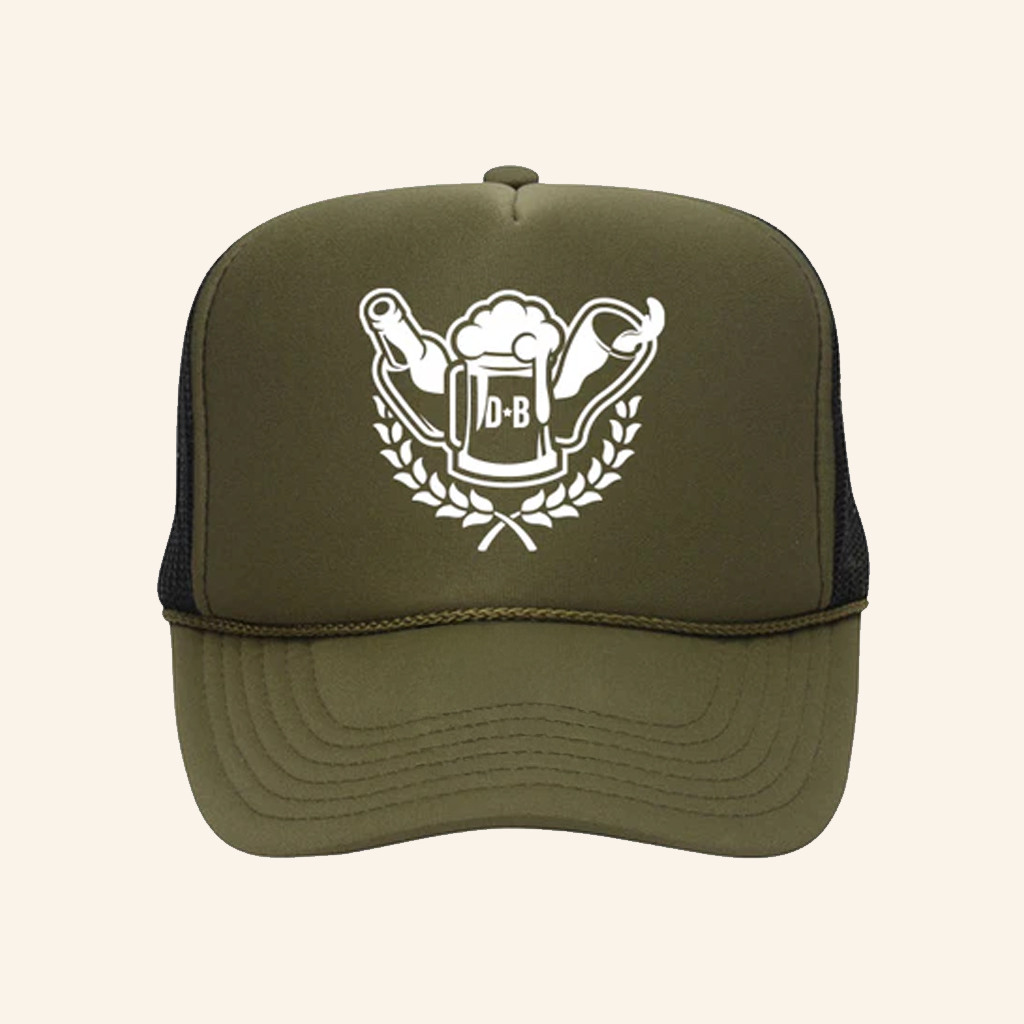 DB Crest Trucker Hat Drinkin Bros Merch Best Birthday Gift For Him