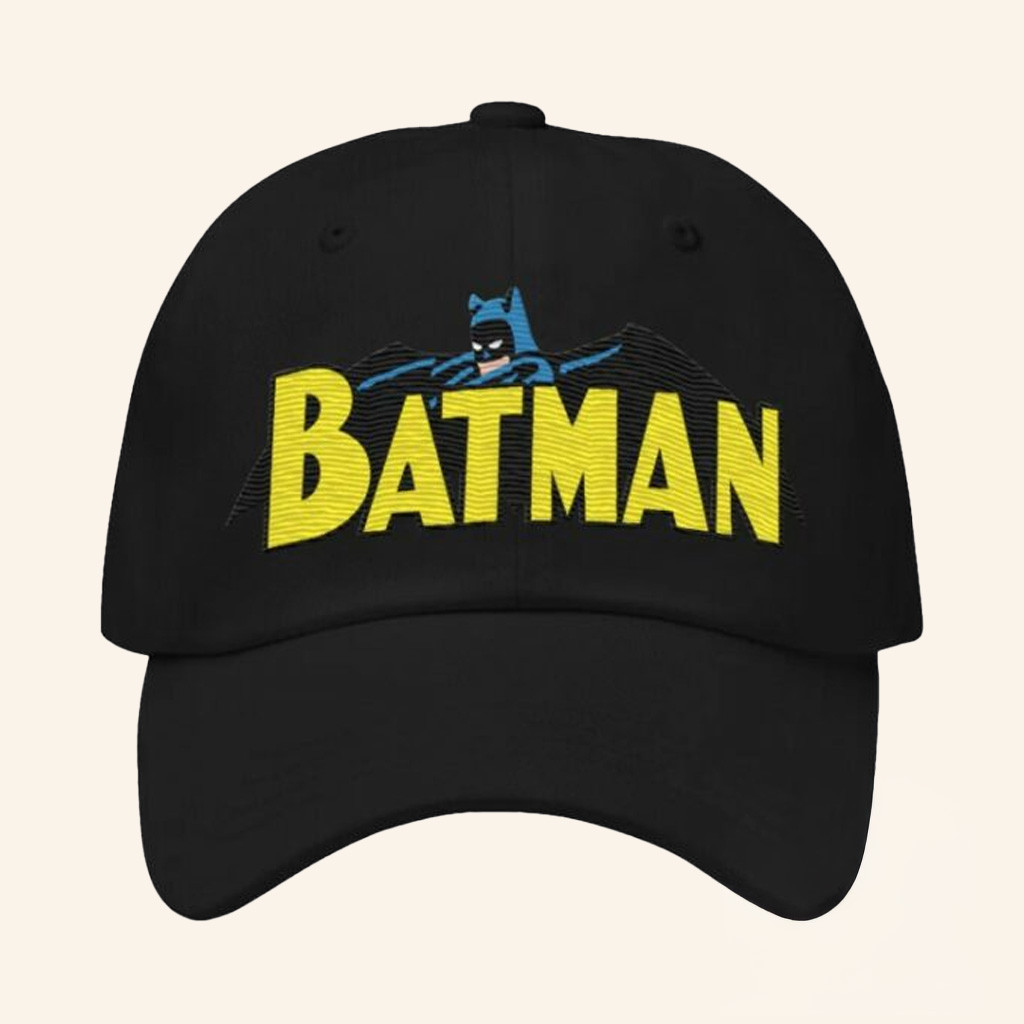 DC Merch Batman Silver Age Logo Embroidered Hat Presents For Batman Fans DC Merch Batman Silver Age Logo Embroidered Hat Presents For Batman Fans