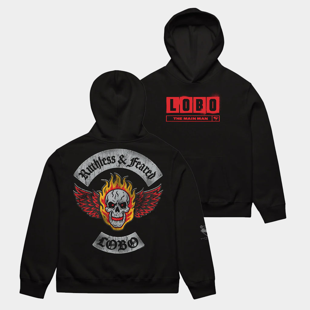 DC Merch Supergirl 2026 Movie Lobo Hoodie Ruthless And Feared Lobo Apparel Gifts For Dad-1 DC Merch Supergirl 2026 Movie Lobo Hoodie Ruthless And Feared Lobo Apparel Gifts For Dad-1