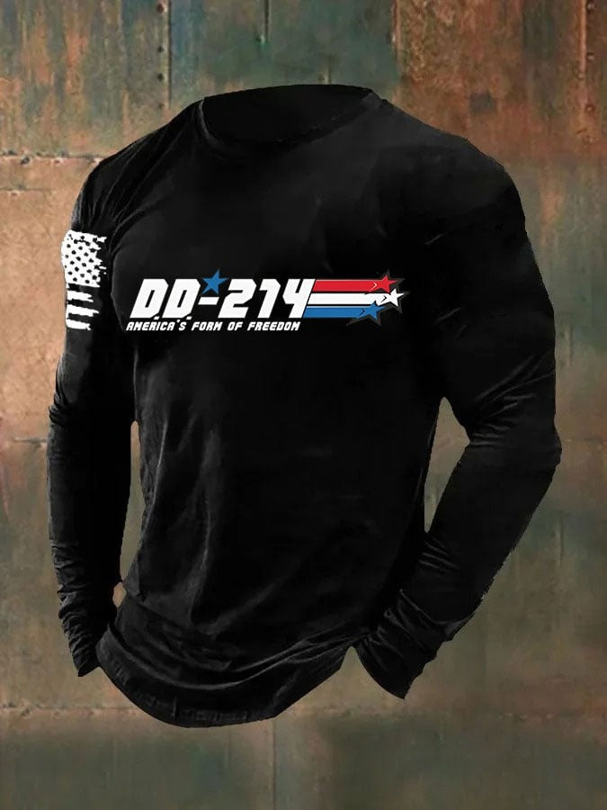 DD-214 Alumni Long Sleeve Shirt America's Form Of Freedom Best DD214 Veteran Shirt