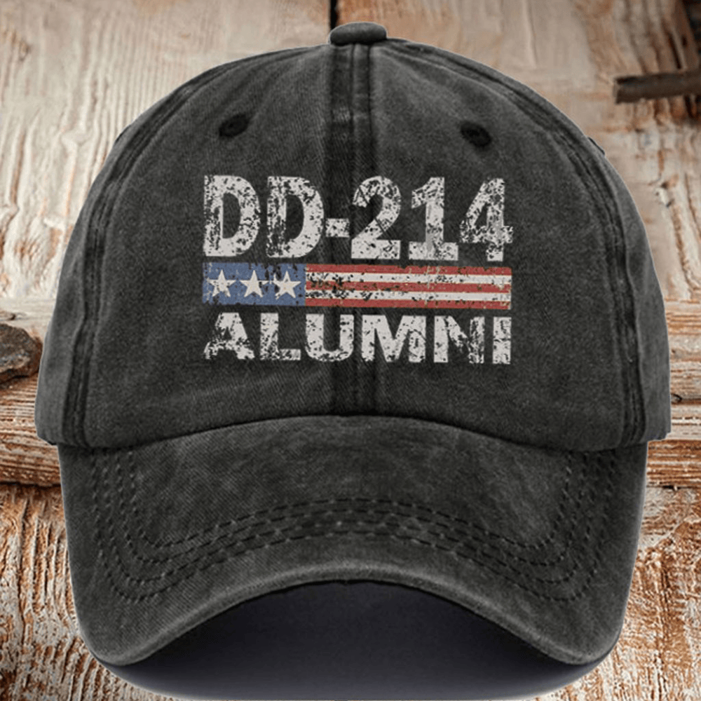DD 214 Alumni Veteran Hat DD 214 Official Man Card Cap Gifts For Patriotic Veterans