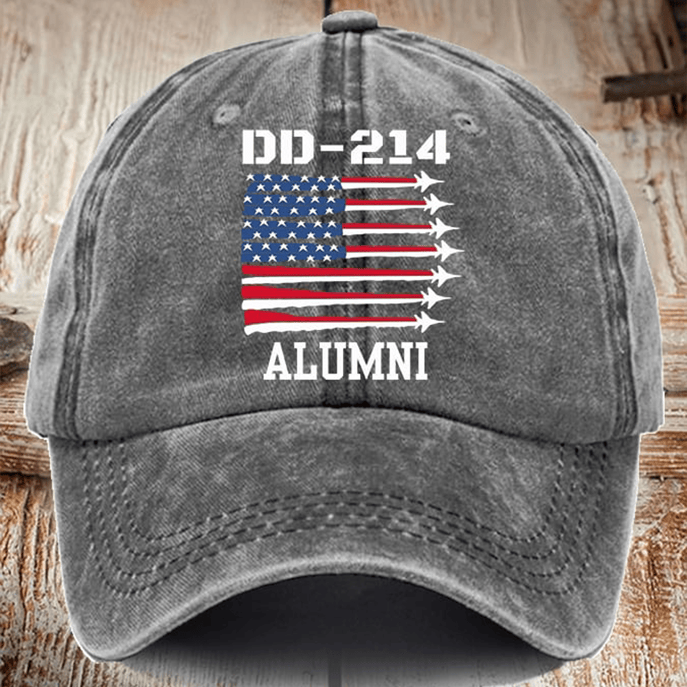 DD 214 Alumni Veteran Hat Veteran Baseball Cap Patriotic Gifts For Him