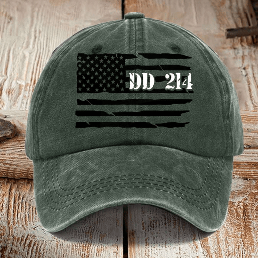 Dd 214 America Hat American Flag Dd 214 Baseball Cap Veteran Present Ideas