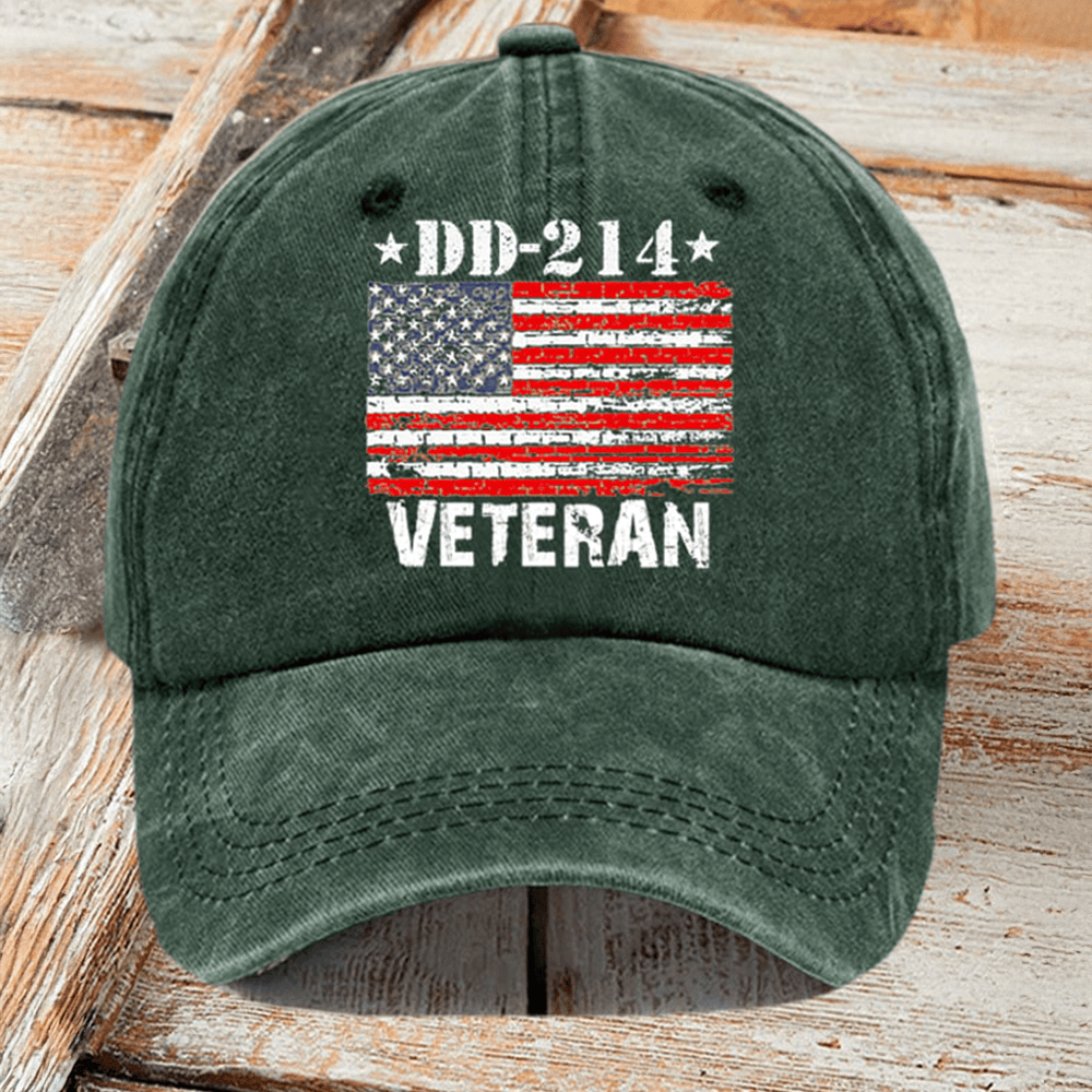 DD 214 Man Card Hat American Flag DD 214 Cap Gifts For Patriotic Veterans