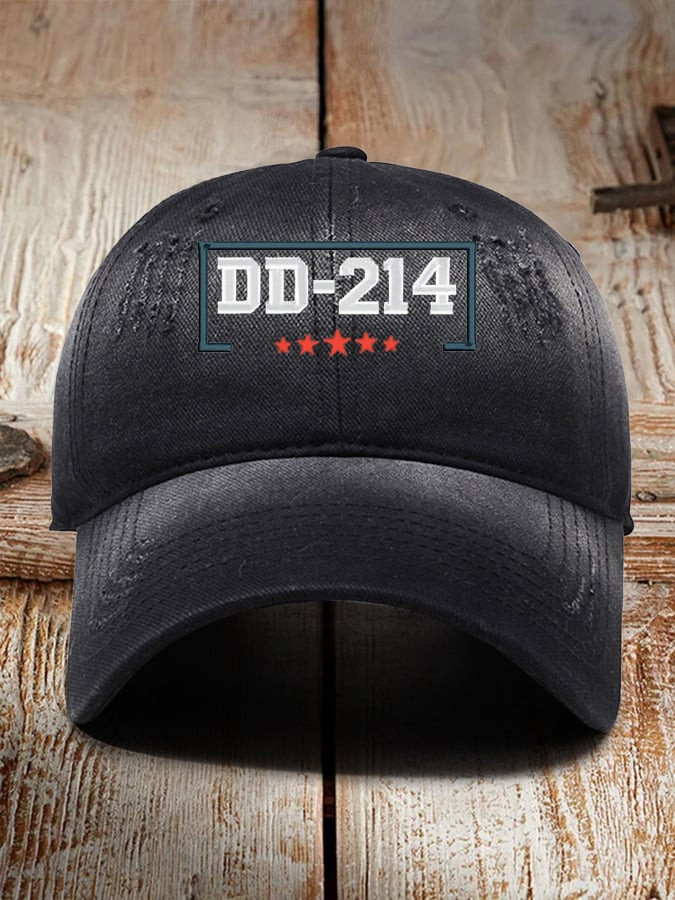 DD 214 Man Card Hat Patriotic Baseball Cap Christmas Gifts For Veterans