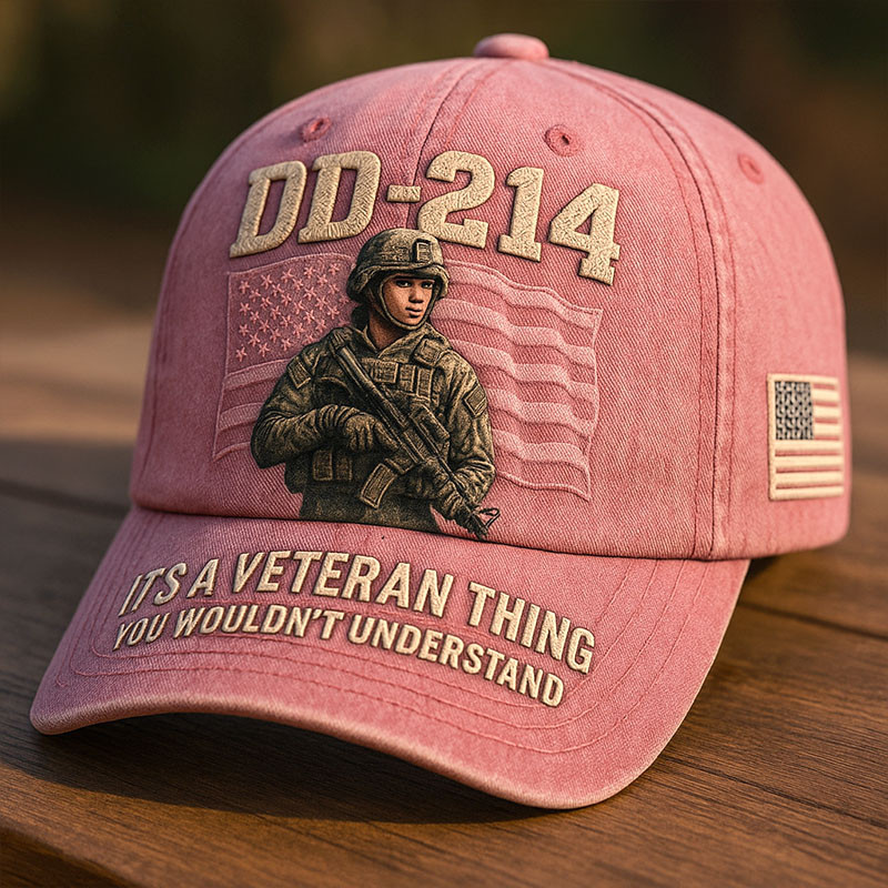 DD 214 Man Card Veteran Hat It's A Veteran Thing Patriotic Merch Gifts For Her