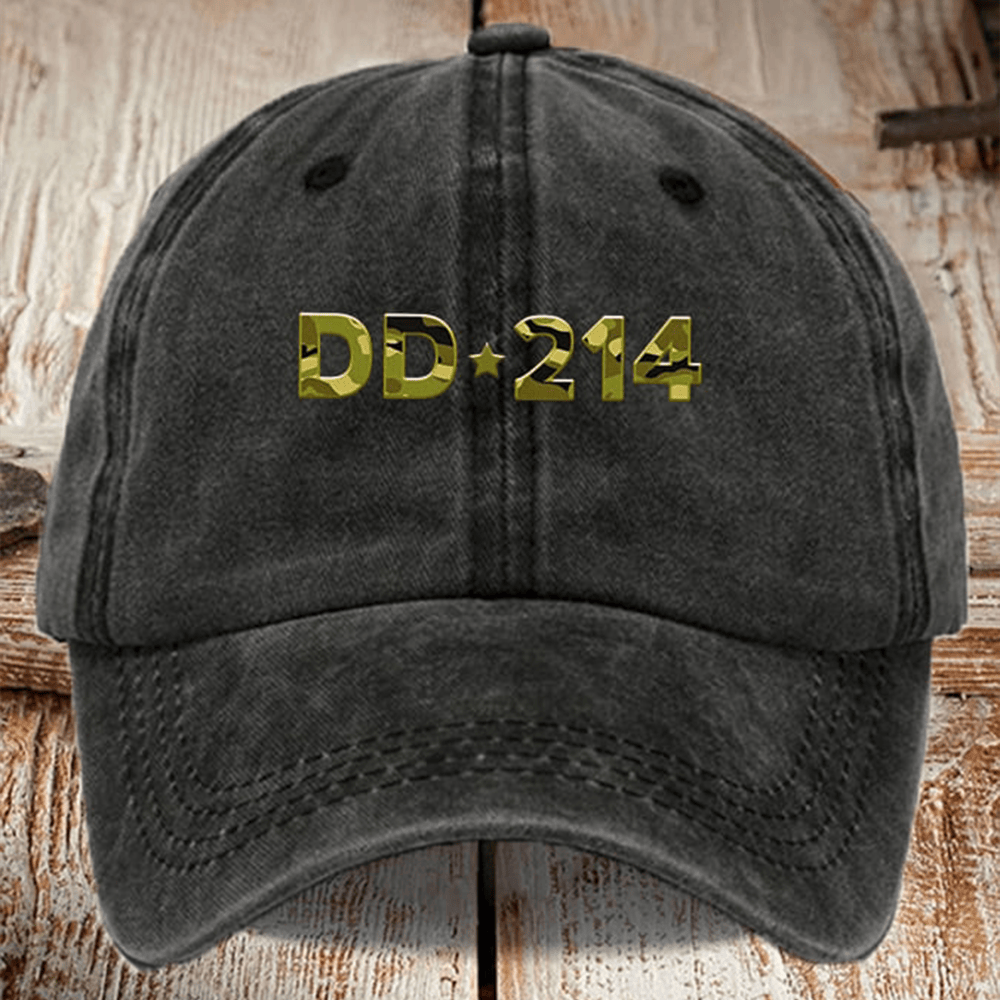 DD 214 Veteran Hat DD 214 Pattern Proud Veteran Baseball Cap Gifts For Patriots