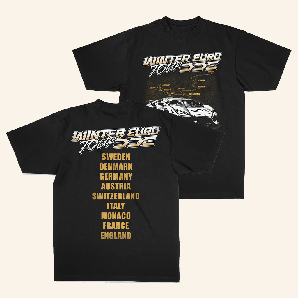 DDE Merch Garage Merch Winter Euro Tour T-Shirt Gifts Ideas For Brothers