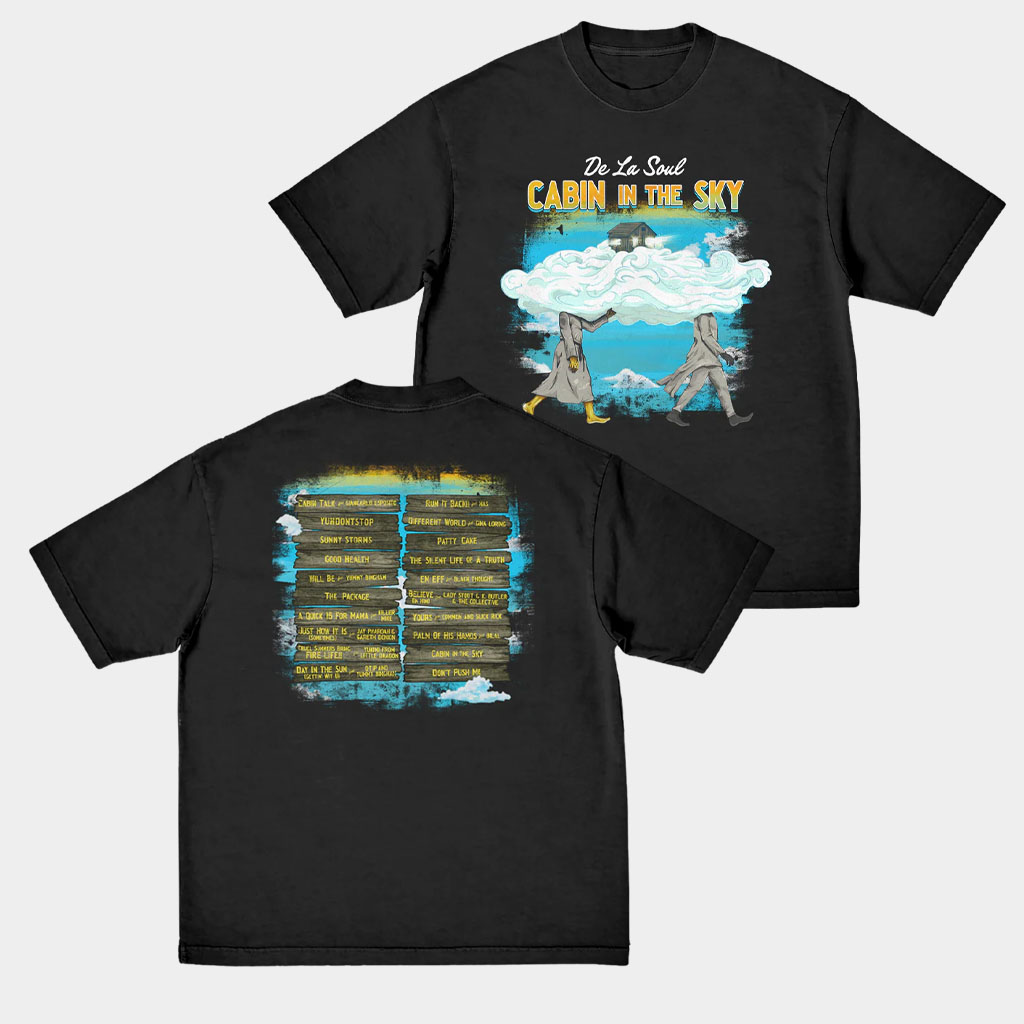De La Soul Merch Cabin In The Sky Tracklist T-Shirt Music Related Gifts For Guys De La Soul Merch Cabin In The Sky Tracklist T-Shirt Music Related Gifts For Guys