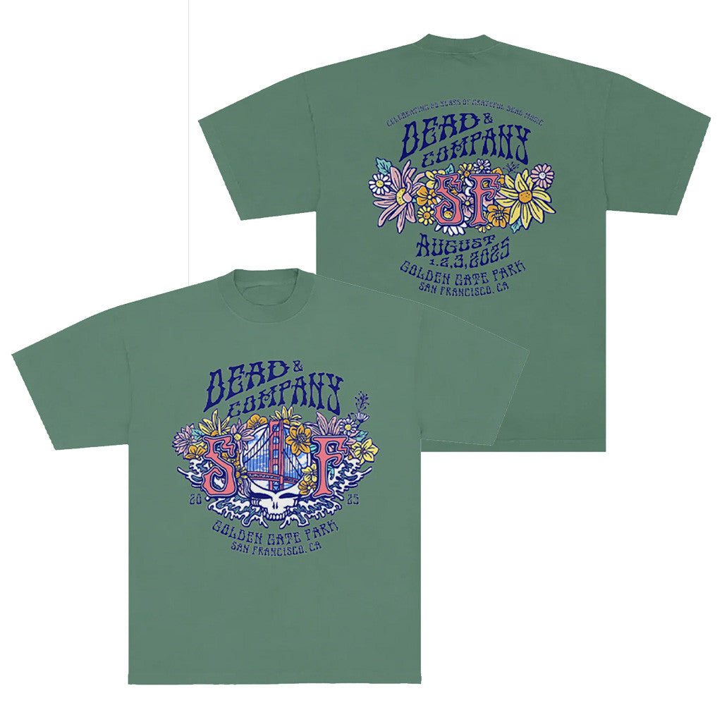 Dead And Company Merch Dead And Company Golden Gate Park Flowers T-Shirt Gifts For Her Dead And Company Merch Dead And Company Golden Gate Park Flowers T-Shirt Gifts For Her