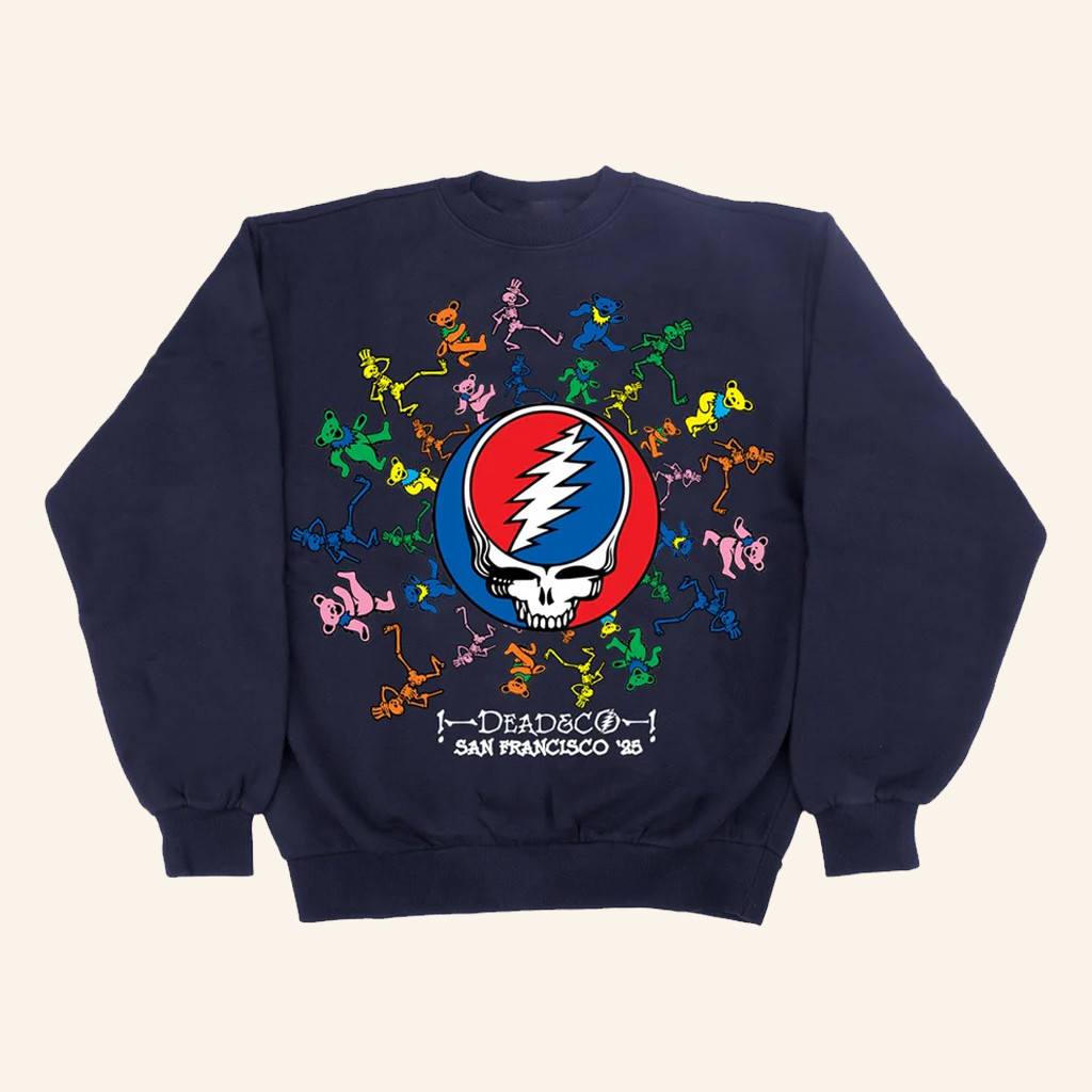 Dead And Company Merch Dead And Company San Francisco 2025 Crewneck Sweatshirt Gifts For Him
