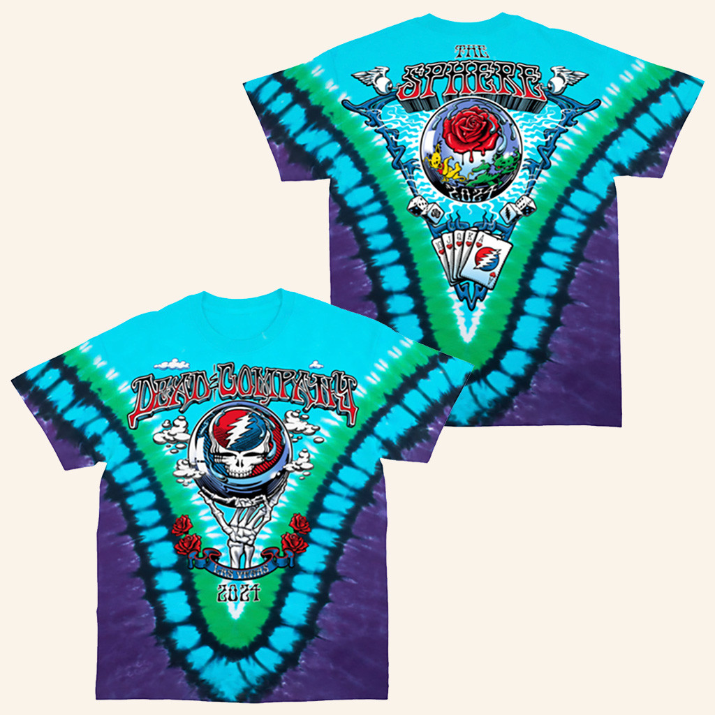 Dead And Company Merch Dead Forever Sphere Tie Dye Shirt Gift Ideas For Music Lovers