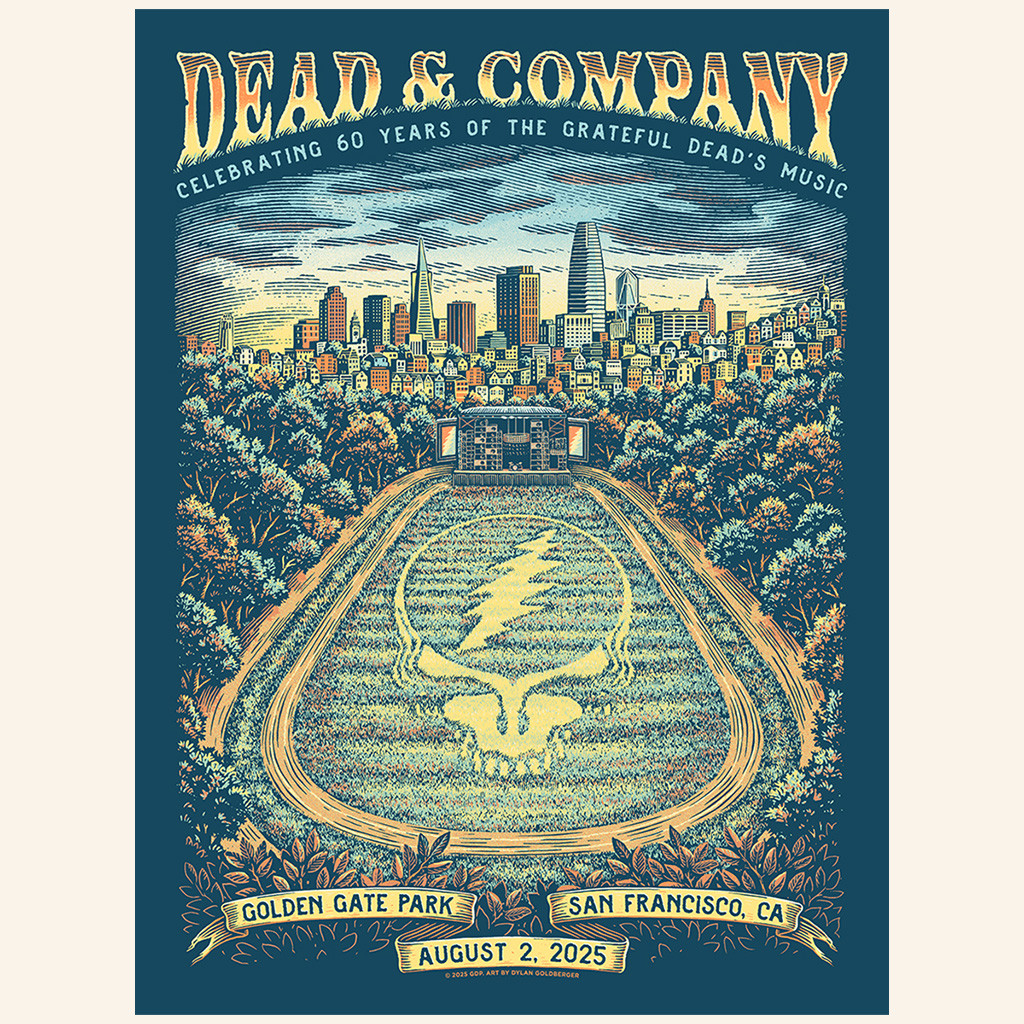 Dead And Company Merch Golden Gate Park Event August 2 2025 Poster Rock Lovers Gifts Dead And Company Merch Golden Gate Park Event August 2 2025 Poster Rock Lovers Gifts