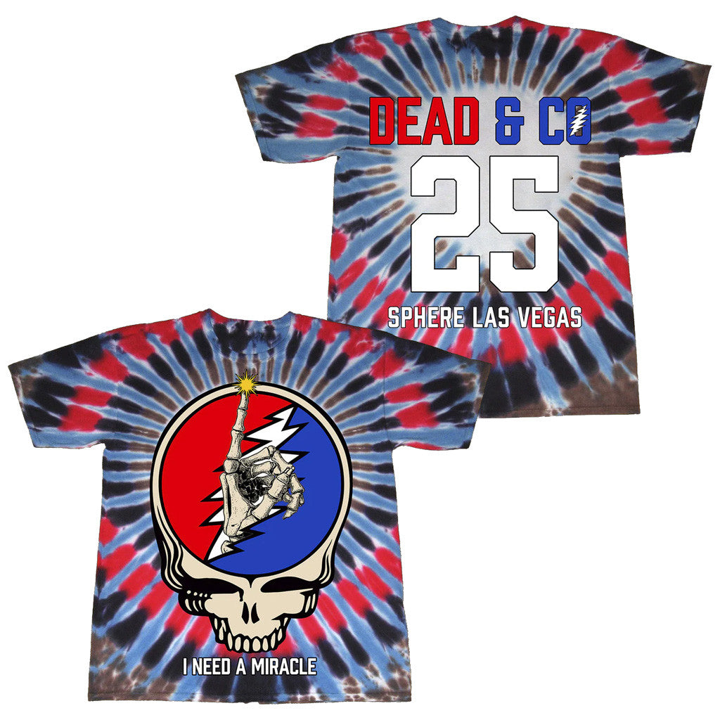 Dead And Company Merch I Need A Miracle Dead Forever 2025 Tie Dye T-Shirt Gifts For Dudes Dead And Company Merch I Need A Miracle Dead Forever 2025 Tie Dye T-Shirt Gifts For Dudes
