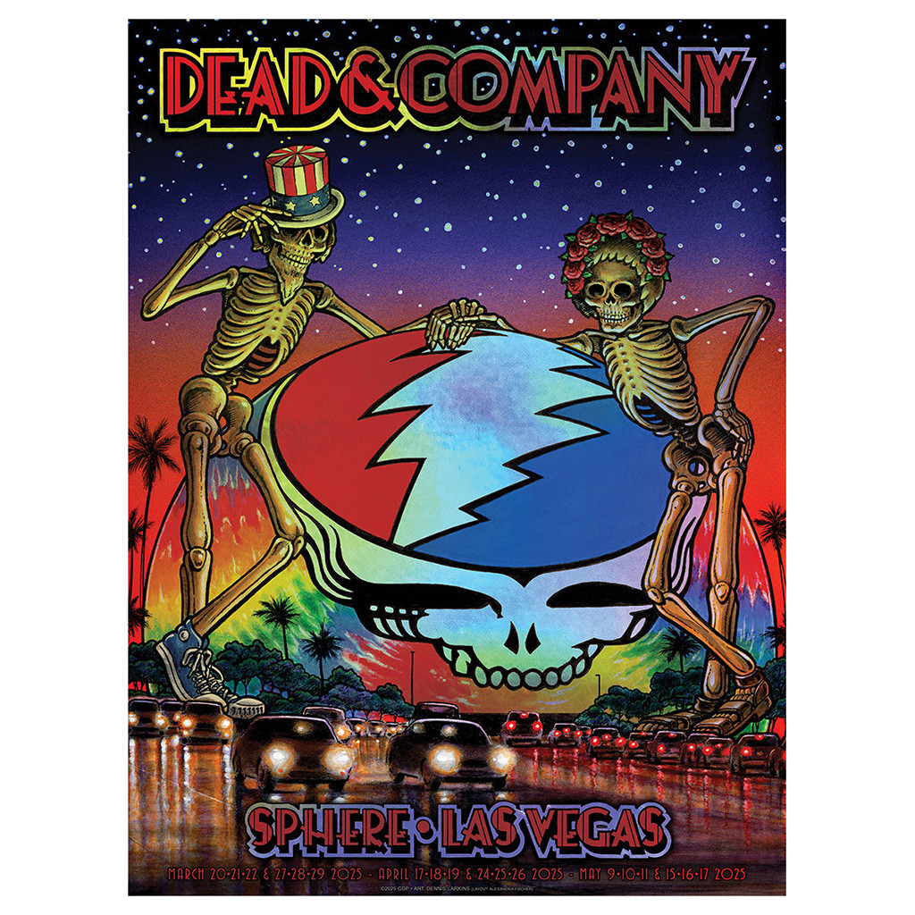 Dead And Company Merch Sphere Las Vegas 2025 Larkins Foil Poster Music Lover Gifts For Him Dead And Company Merch Sphere Las Vegas 2025 Larkins Foil Poster Music Lover Gifts For Him