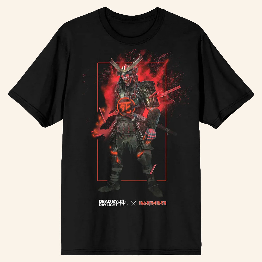 Dead By Daylight Merch Dead By Daylight x Iron Maiden Samurai Eddie T-Shirt Best Gifts For Men