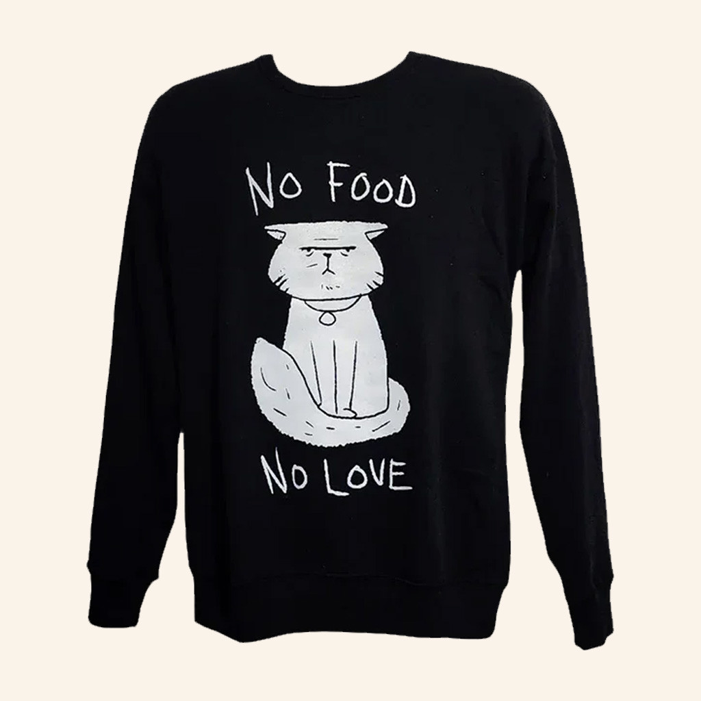 Dead By Daylight Merch Meg's Cat Fostering Sweatshirt No Food No Love Sweatshirt Gifts For Her Dead By Daylight Merch Meg's Cat Fostering Sweatshirt No Food No Love Sweatshirt Gifts For Her