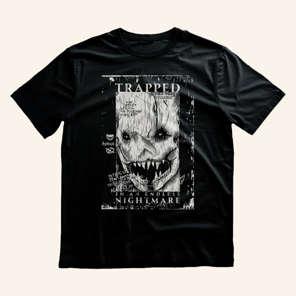 Dead By Daylight Merch Trapped In An Endless Nightmare T-Shirt Unique Gift For Friends Dead By Daylight Merch Trapped In An Endless Nightmare T-Shirt Unique Gift For Friends