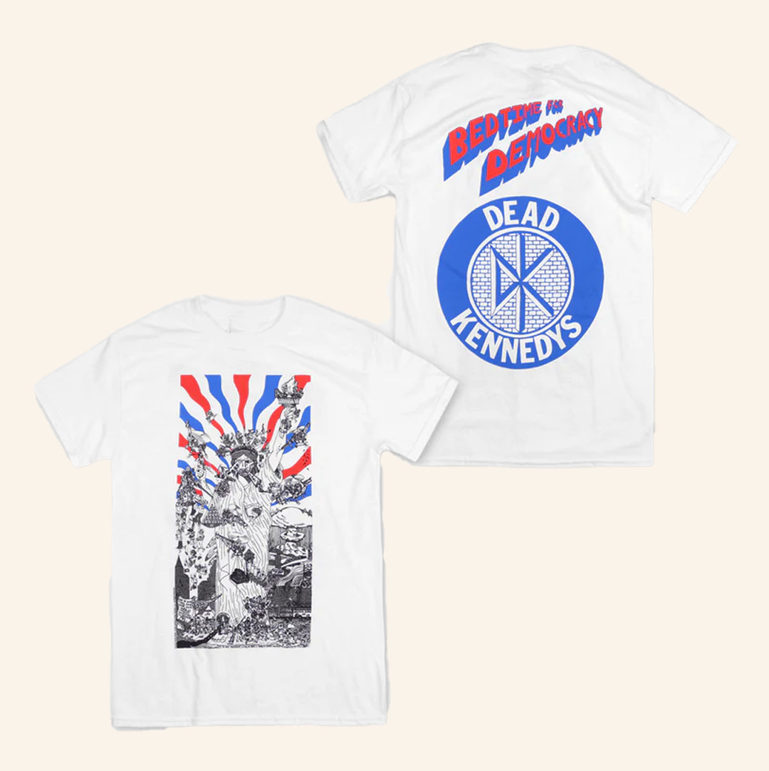 Dead Kennedys Merch Bedtime For Democracy White T-Shirt Gift Ideas For Husband Dead Kennedys Merch Bedtime For Democracy White T-Shirt Gift Ideas For Husband