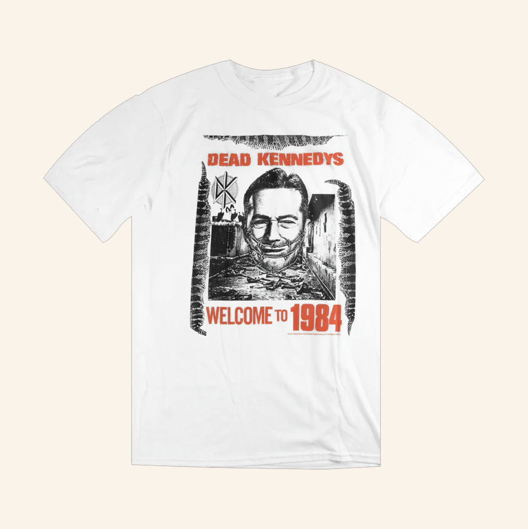 Dead Kennedys Merch Welcome To 1984 White T-Shirt Gift For Rock Band Fans