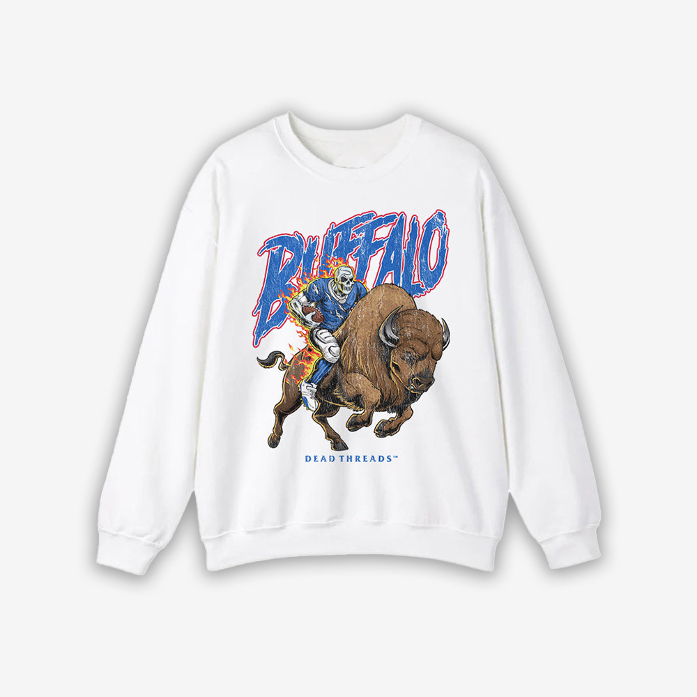 Dead Threads Merch Buffalo Football Sweatshirt Football Presents For Girlfriend