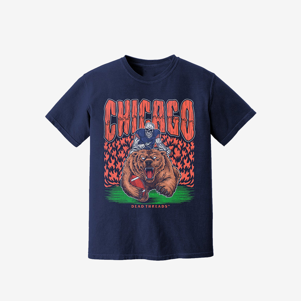 Dead Threads Merch Chicago Football Tee Shirt Football Gifts For Boyfriend
