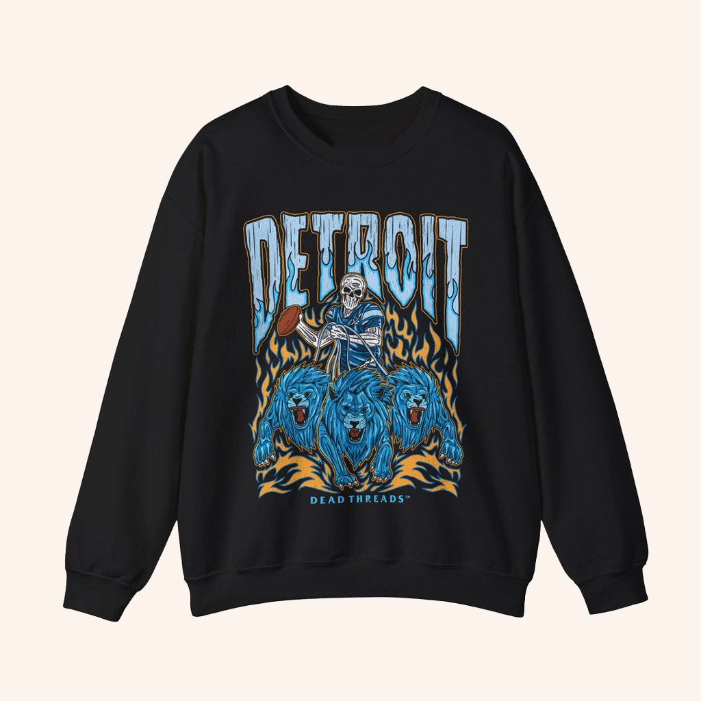 Dead Threads Merch Detroit Football Sweatshirt Best Gifts For Football Lovers