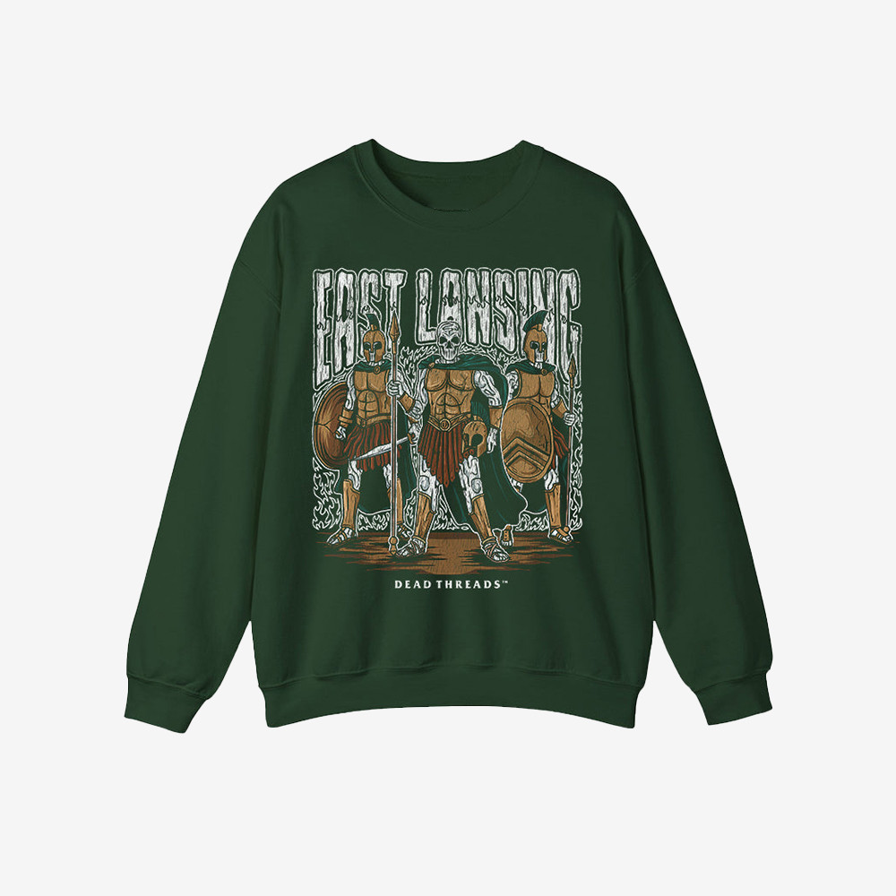 Dead Threads Merch East Lansing Sweatshirt Warrior Graphic Gifts For Enthusiasts