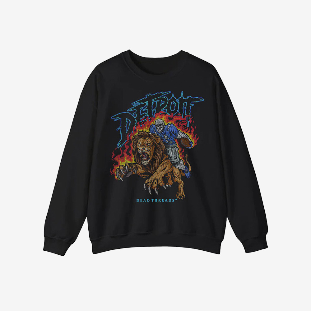 Dead Threads Merch Lion Detroit Football Sweatshirt Football Game Day Gifts For Enthusiasts