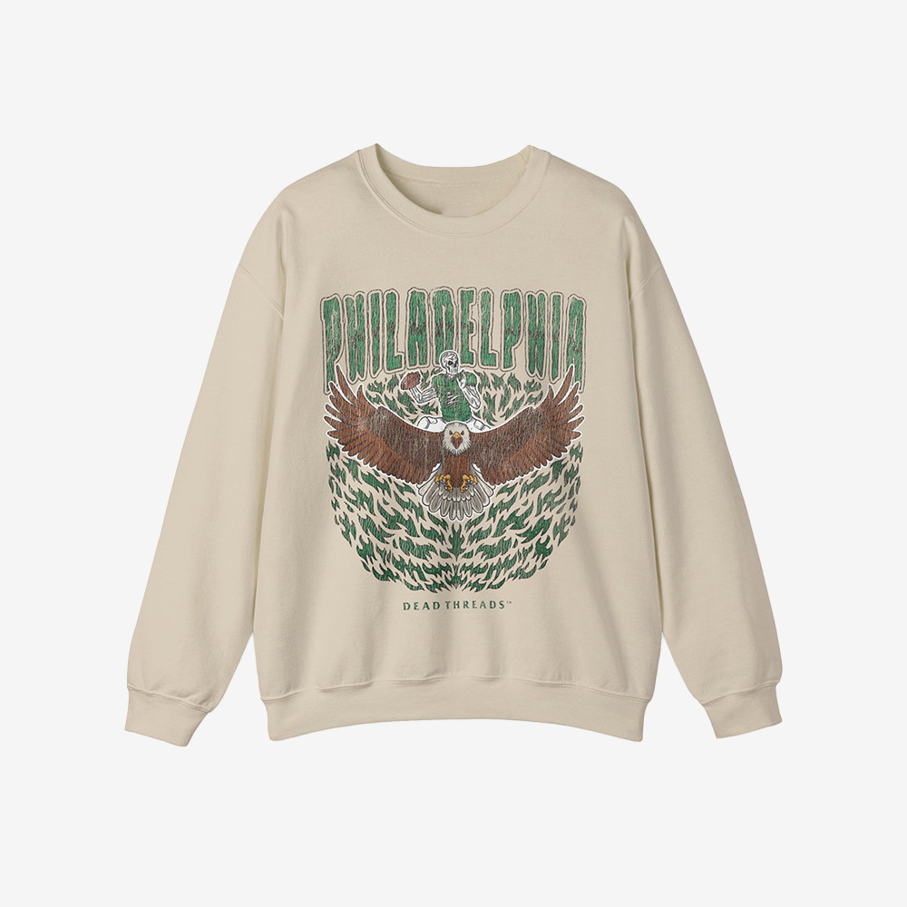 Dead Threads Merch Philadelphia Football Sweatshirt Football Gifts For Enthusiasts