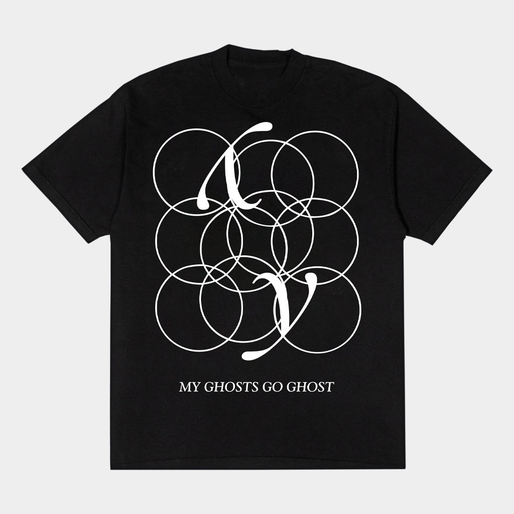 DeadAir Merch Black Cover T-Shirt My Ghosts Go Ghost Shirt Birthday Presents For Him