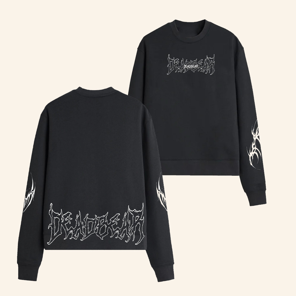 Deadbear Merch Flames 2 0 Black Sweatshirt Christmas Gift Ideas For Dad