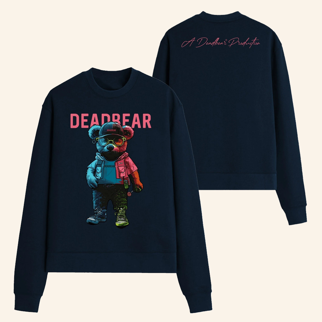 Deadbear Merch Ted Navy Sweatshirt Christmas Gift Ideas For Friends