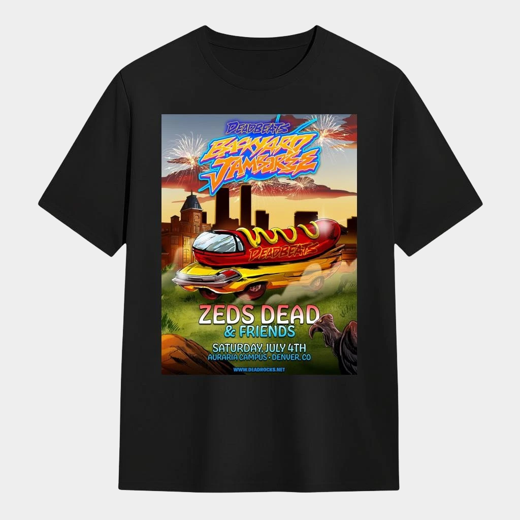 Deadbeats Zeds Dead July 4 2026 Denver Hotdog T-Shirt Present For Husband