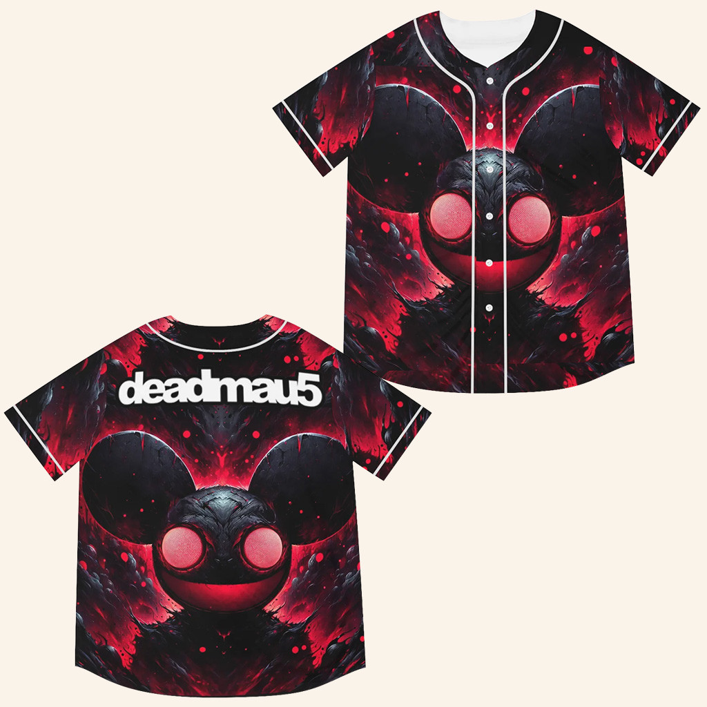 DeadMau5 Merch DeadMau5 Baseball Jersey Rave Jersey Presents For Music Lovers DeadMau5 Merch DeadMau5 Baseball Jersey Rave Jersey Presents For Music Lovers
