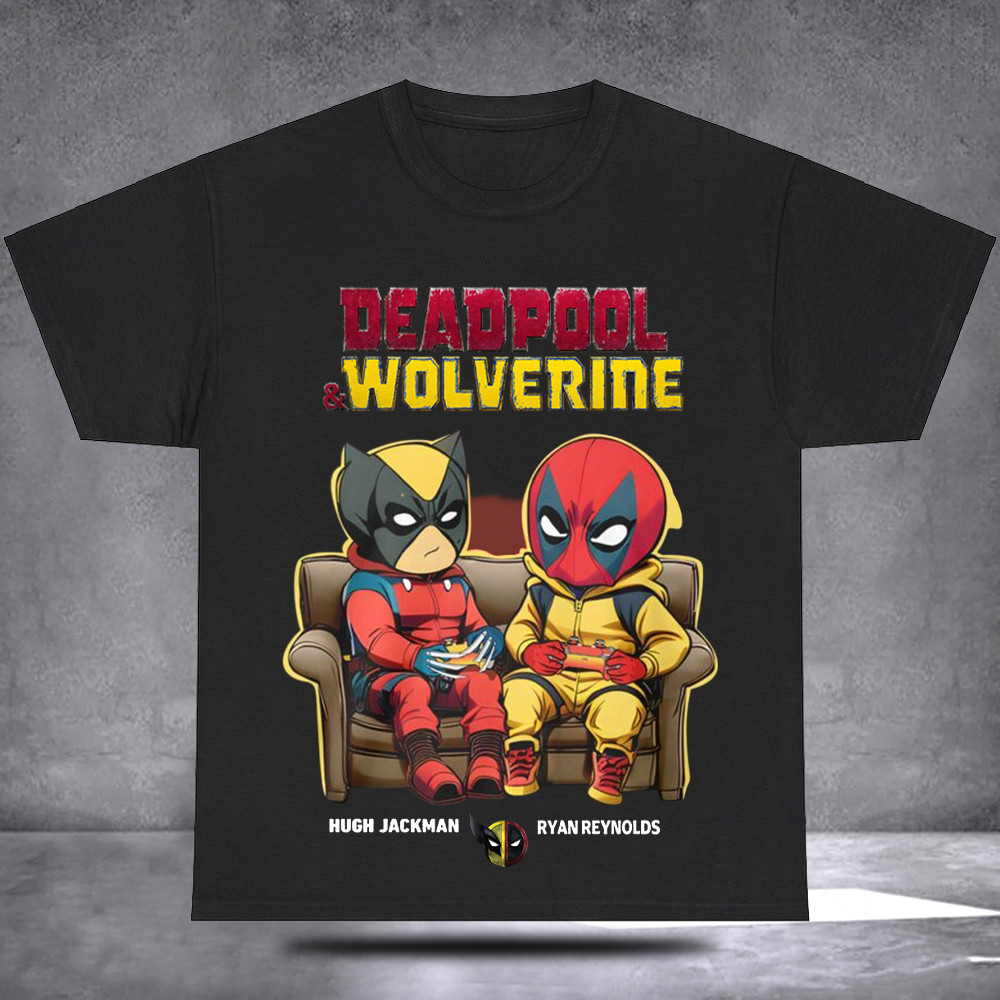 Deadpool And Wolverine Shirt Superhero T-Shirt Gift For Movie Fan