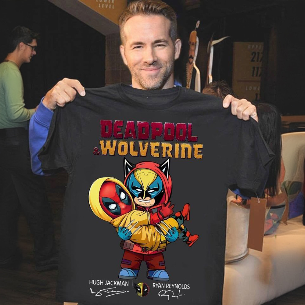 Deadpool And Wolverine Shirt Superhero T-Shirt Gifts For Deadpool Fan