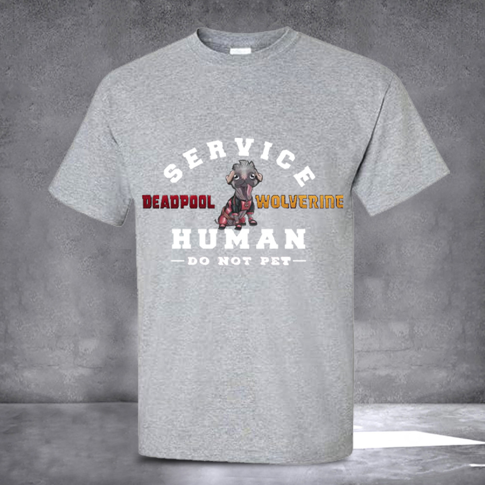 Deadpool And Wolverine Women Crop Top Deadpool Dog T-Shirt Gifts For Fan