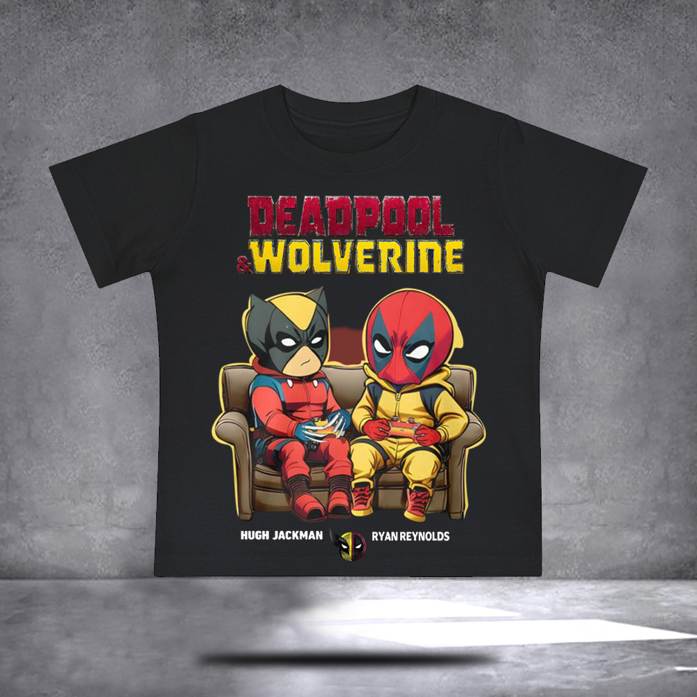 Deadpool And Wolverine Women Crop Top Superhero T-Shirt Gift For Movie Fan