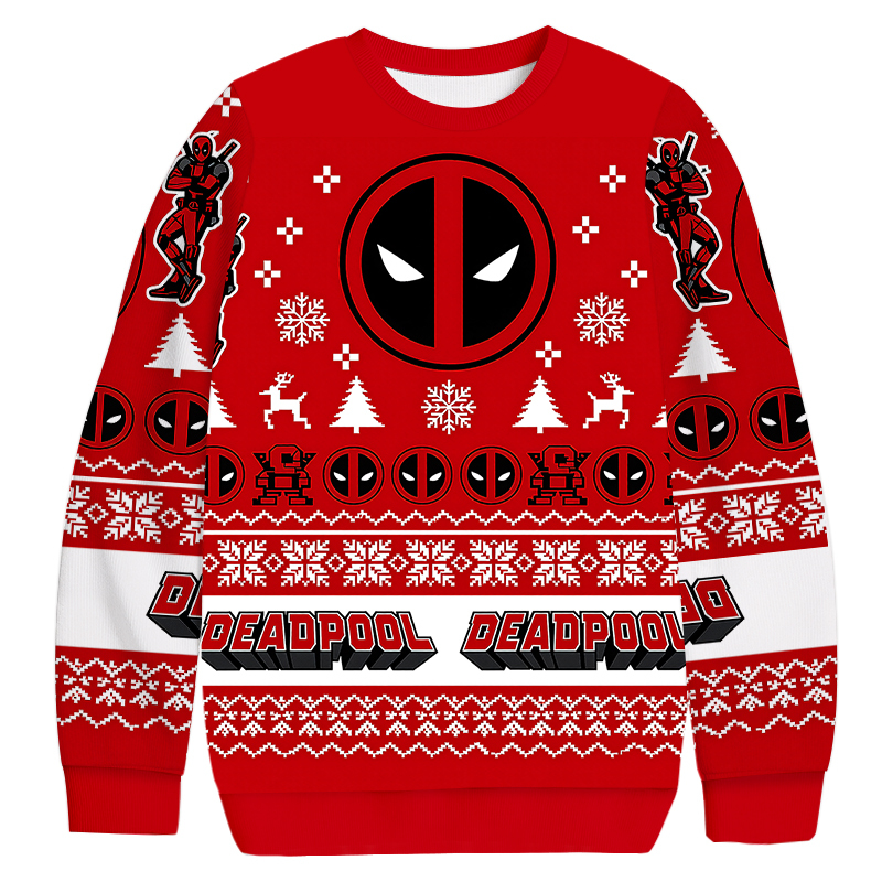 Deadpool Christmas Ugly Sweatshirt Funny Christmas Holiday Sweater Gift Ideas Deadpool Christmas Ugly Sweatshirt Funny Christmas Holiday Sweater Gift Ideas