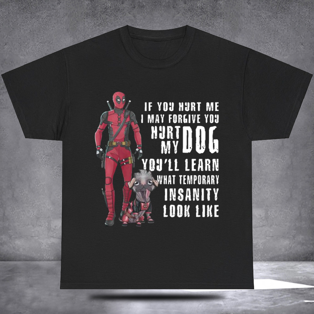 Deadpool Dog Shirt Superhero Best Friends T-Shirt Gift Ideas Deadpool Fans