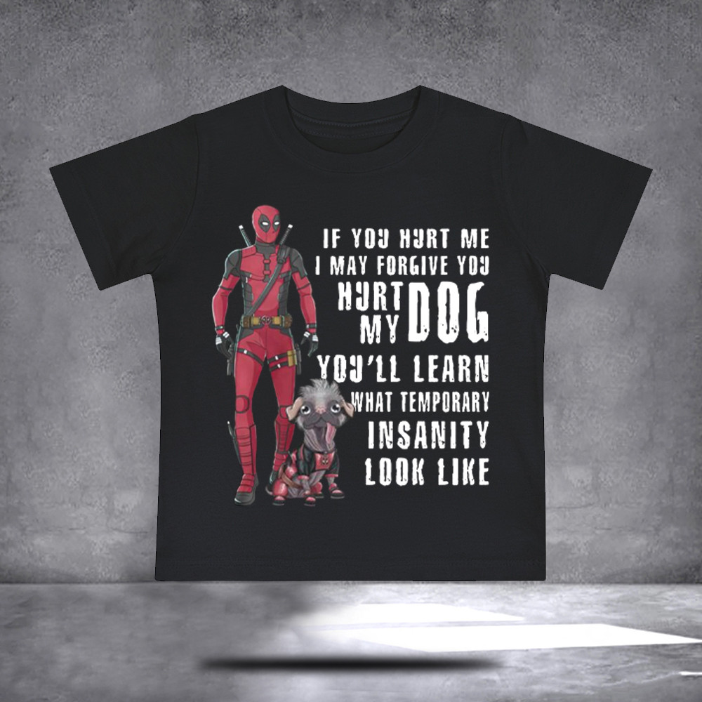 Deadpool Dog Women Crop Top Superhero Best Friends T-Shirt Gift Ideas Deadpool Fans