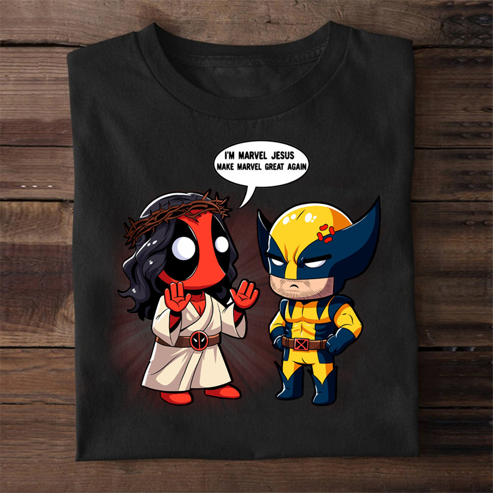 Deadpool Jesus Shirt I'm Marvel Jesus make Marvel Great Again T-Shirt Gift For Fan