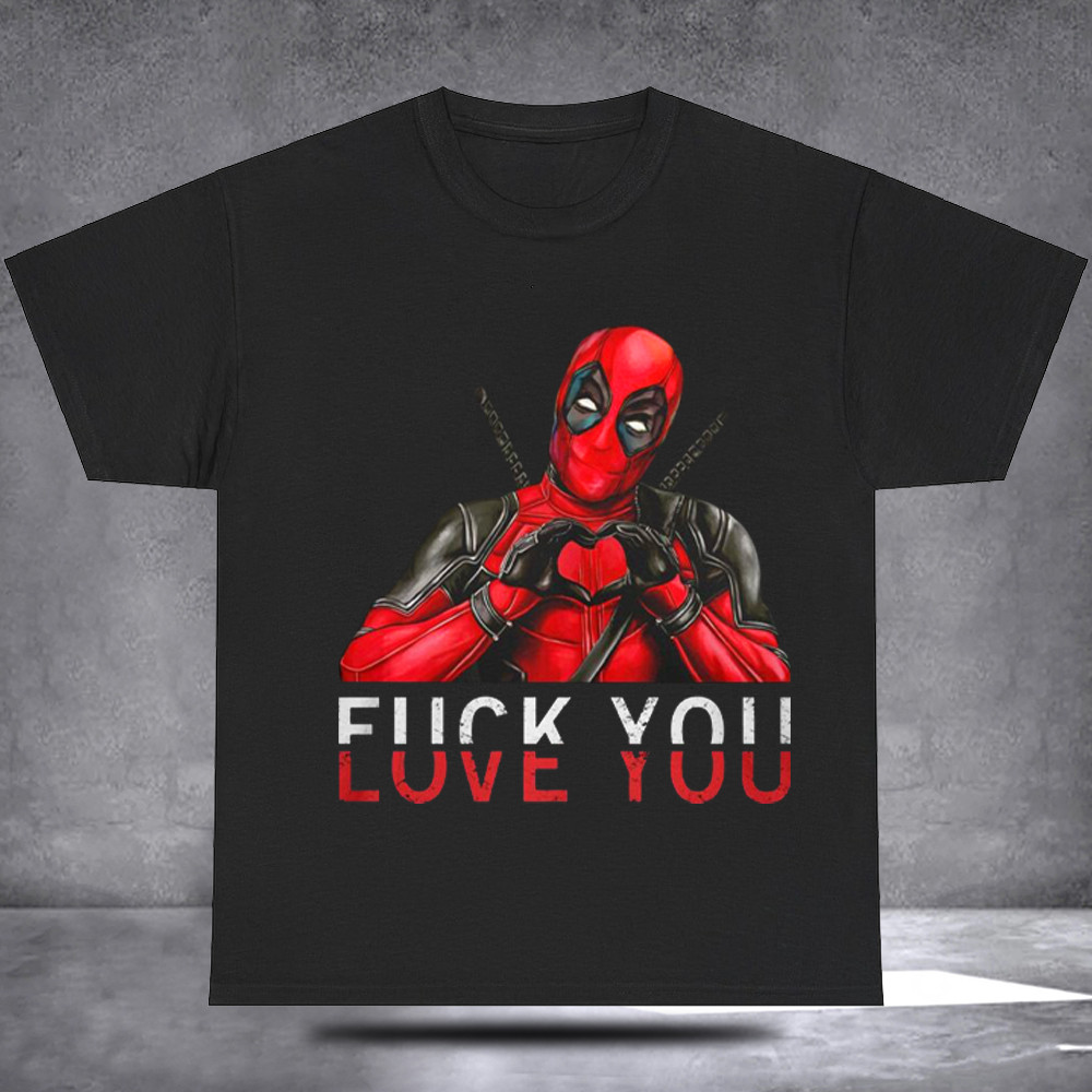 Deadpool Love You Shirt Funny Movie Superhero T-Shirt Gift Ideas Fans