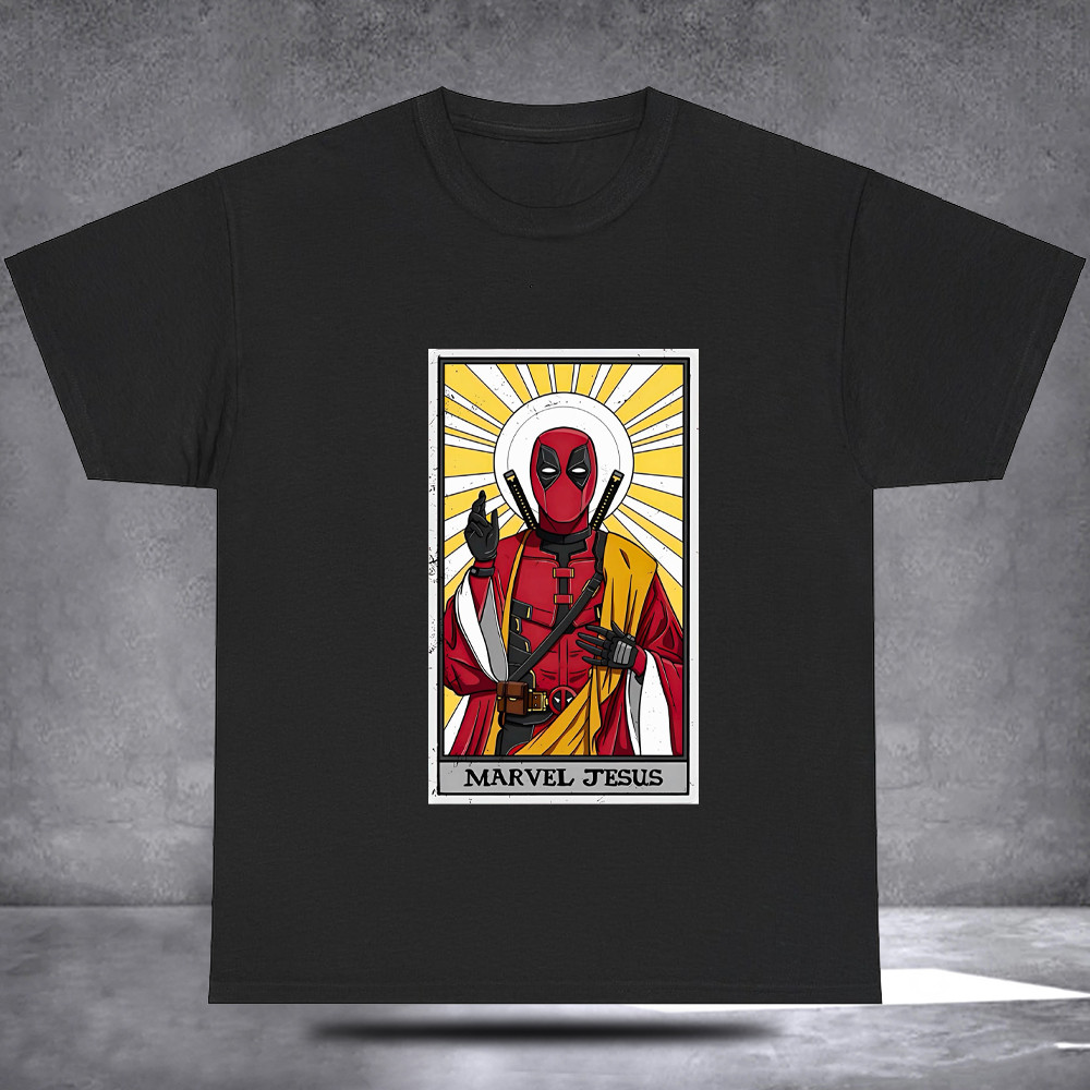Deadpool Marvel Jesus Shirt Movie Lovers Cute Tees Gift Ideas For Deadpool Fans