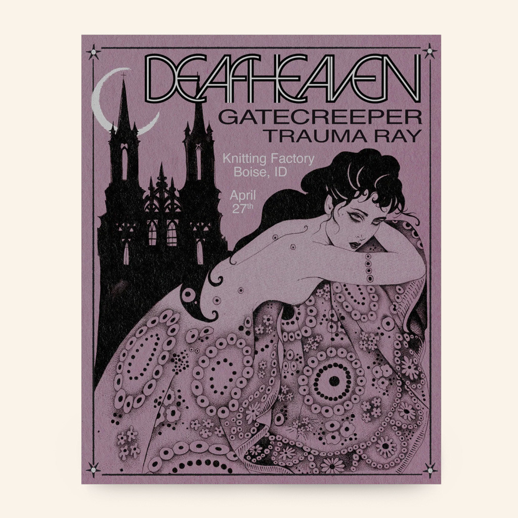 Deafheaven Merch Boise Tour Poster Wall Decor Presents For Music Lovers