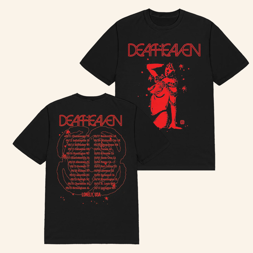 Deafheaven Merch Fall 2025 Tour T-Shirt Christmas Presents For Wife Deafheaven Merch Fall 2025 Tour T-Shirt Christmas Presents For Wife