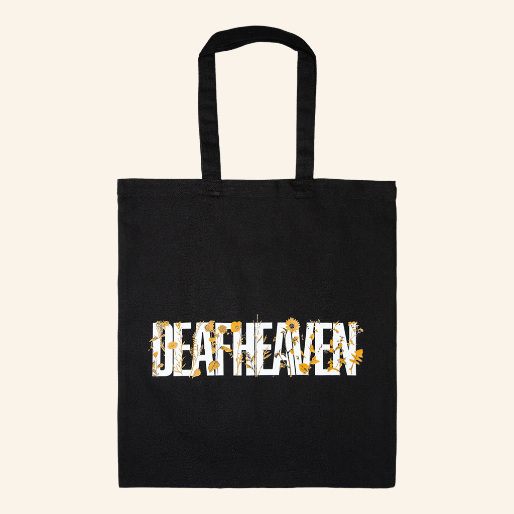 Deafheaven Merch Flower Black Tote Bag Music Lover Gift Ideas For Him